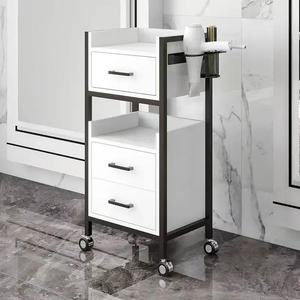 2026 Barber Shop Tool Cabinet, <b>Small</b> Cart, Hair Salon Special Tool <b>Table</b>, Multifunctional <b>White</b> - Product Image 4