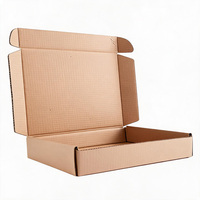 Schlichte Unbedruckte Kraft-Wellpappe Pizza-Verpackungsbox Recycelbare Umweltfreundliche Versandkarton Versandbox