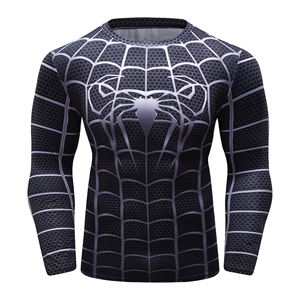 T-shirt de compression à manches raglan <span class=keywords><strong>Spider</strong></span> Hero, t-shirts imprimés en 3D pour hommes, costumes de cosplay de bandes dessinées, hauts de sport à séchage rapide pour hommes - Product Image 5