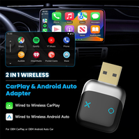 Wooboobox OEM ODM CarPlay inalámbrico Android Auto Dongle 4GB RAM Apariencia múltiple 2 en 1 Volkswagen adaptador AIbox 2 1