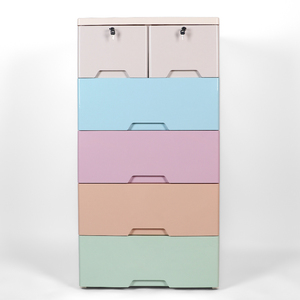 Vente directe d'usine, commode à vêtements en <span class=keywords><strong>plastique</strong></span> pour bébé, carton, rangement multifonctionnel pour la maison, armoire moderne, armoires de salon - Product Image 3