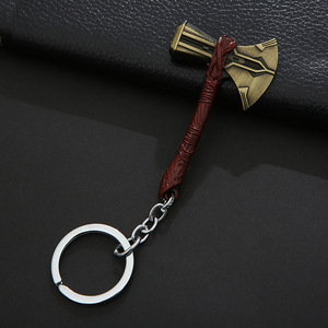 <span class=keywords><strong>Thor</strong></span> Marteau Logo Personnalisé Mousqueton Porte-clés Métal Alliage Hache Arme Mode Pendentif Film Bijoux Cadeau En Gros Souvenirs - Product Image 6