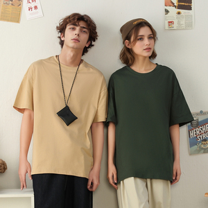 T-Shirt Unisex Oversize Sportiva a Maniche Corte di Alta Qualità con Spalle Scese, Personalizzabile in Tinta Unita, Stile Streetwear per Uomo - Product Image 2