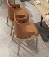 Canapé d'angle pour restaurant, restaurant de thé, commercial, en bois massif, rotin, cuir véritable, banc d'angle en forme de U, sièges en bois massif