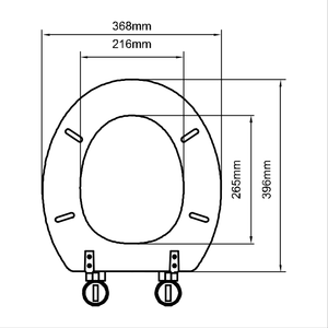 High Quality <strong>White</strong> Painted <strong>Wood</strong> MDF Mould <strong>Toilet</strong> <strong>Seat</strong> Bathroom <strong>Seat</strong> with J-SC Plastic Hinges Modern Design for European Market - Product Image 6