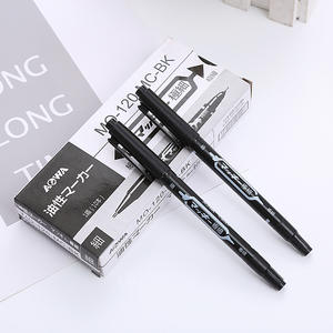 10 pièces Stylo marqueur à pointe fine imperméable à double tête de haute qualité Stylo marqueur permanent en plastique de qualité supérieure Encre permanente Stylo marqueur de traçage de <span class=keywords><strong>tatouage</strong></span> - Product Image 5