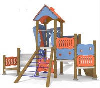 Équipement d'extérieur pour terrain de jeux, toboggan, nouveau design populaire