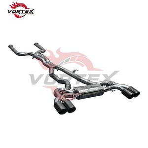 Escape Catback VORTEX SUS304 OEM para BMW F98 X3M/X4M 3.0T 2019-2024, Silenciador con Tubo Reforzado, Instalación Directa con Tornillos - Product Image 4