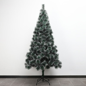 High Quality Green Artificial <b>Christmas</b> <b>Tree</b> Snow <b>Flocking</b> Pine Needles Metal Stand 3-8ft Indoor Atmosphere Layout Scene Dress - Product Image 2