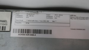 ACH550-VDR-038A-4 VFD พร้อมสวิตช์ตัดการเชื่อมต่อ 25 แรงม้า 380-480 โวลต์-เอซี 0-500 เฮิรตซ์ ไดรฟ์ PLC รุ่น ACH550 - Product Image 5