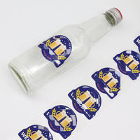 Étiquettes personnalisées pour bouteilles de vin, étiquettes transparentes imperméables pour l'emballage de boissons à base de vin rouge, autocollants de logo premium autocollants