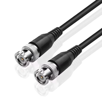 Câble adaptateur d'extension BNC mâle-mâle, câble coaxial professionnel RF de qualité RG-58/U, cordon de connexion pour la sécurité vidéo