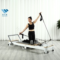 Haute qualité à bas prix maison et Studio Commercial pliable réformateur Pilates noir Folading aluminium réformateur Pilates