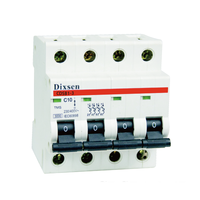Disyuntor en miniatura MCB, disyuntor 2P 10a, C45, 2, 1, 2