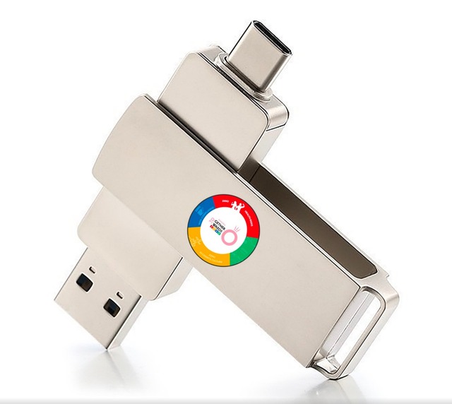 Metal USB C OTG USB Memory Stick USB2.0 3.0 32GB 64GB 128GB 1TB
