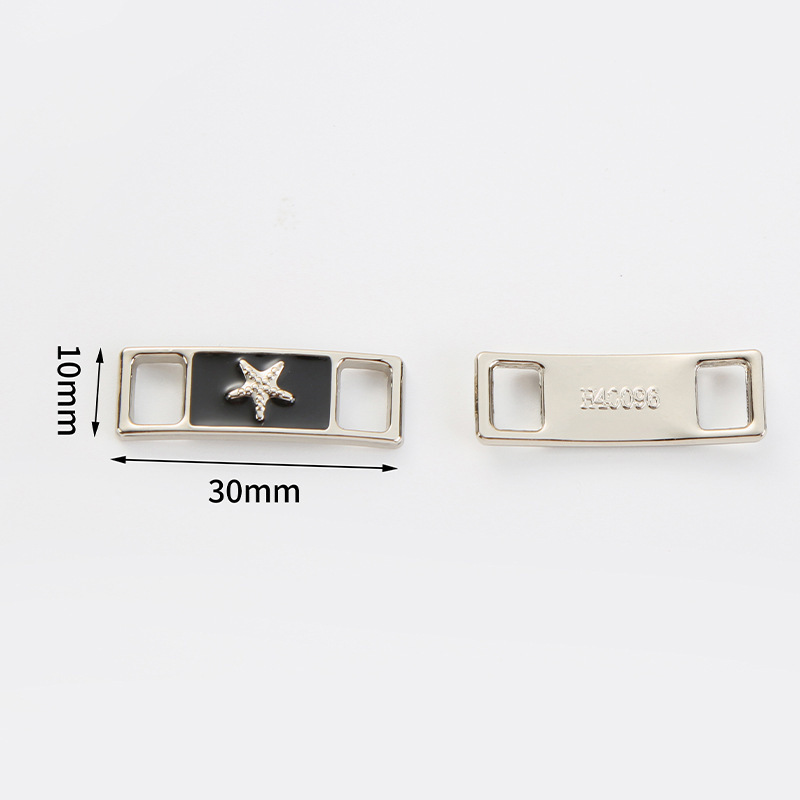 Caoutchouc blanc + noir - 10*30mm