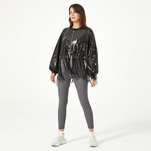 Los mejores vendedores <span class=keywords><strong>2020</strong></span>/2021 ropa <span class=keywords><strong>de</strong></span> mujer bolso <span class=keywords><strong>de</strong></span> lentejuelas chaqueta mujer Chaquetas mujer chaquetas y abrigos 2021 plus talla chaquetas - Product Image 3