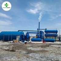 Usine de pyrolyse automatique de déchets solides de petite taille de 10 tonnes, fabrication avec certification ISO CE, machine de recyclage des pneus rentable