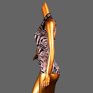 Robe d'entraînement de danse latine femme <span class=keywords><strong>adulte</strong></span> Sexy Onesie Art <span class=keywords><strong>test</strong></span> haut de corps licou épaule - Product Image 4