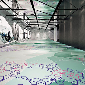 Tapis de salle de conférence imprimé lavable, procédé de tissage, anti-salissure, antidérapant, protection antibactérienne - Product Image 4