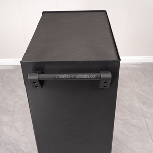 Chariot à outils en métal noir <span class=keywords><strong>pas</strong></span> <span class=keywords><strong>cher</strong></span>, chariot à outils industriel à roulettes avec 7 tiroirs, coffre à outils en acier avec plusieurs tiroirs - Product Image 4