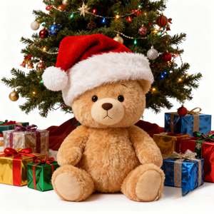 Chapeau de Père Noël de Noël - Matériel en velours ultra doux, chapeau festif confortable pour adultes et enfants, décoration de fête de Noël - Product Image 2