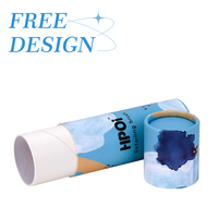Tube d'emballage d'encens de luxe rond biodégradable avec logo personnalisé doublure en éponge mince avec gaufrage des bâtons d'encens ronds et cône