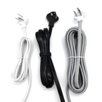 Cordon d'extension électrique plat ultra-mince certifié USA, 3 broches, 125V 10A, 45 degrés, pour l'électronique grand public et les appareils ménagers