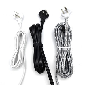 USA dây điện 45 độ siêu mỏng 3 pin dây điện 125V 10A phẳng cắm cáp mở rộng dây cho người tiêu dùng điện tử - Product Image 4