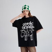 Maglietta tinta unita casual a maniche corte stampata girocollo per abbigliamento estivo in cotone estivo di vendita calda per coppia