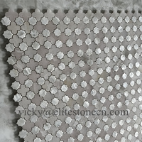 Mosaïque carrée moderne en pierre onyx miel, épaisseur 10 mm, motif parquet pour décoration murale intérieure de salle de bain et douche, design graphique