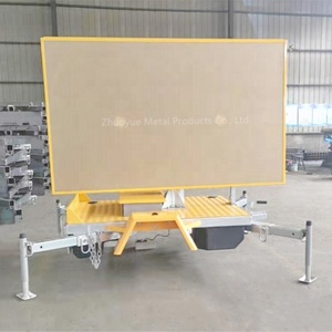 Remolque Portátil con Señalización Variable (VMS) |   Pantalla LED Ámbar P10 con Energía Solar para Gestión <span class=keywords><strong>de</strong></span> Tráfico Vial OEM - Product Image 2
