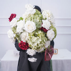 Centro de Mesa de Boda Personalizado con Bolas de Flores de Hortensia Verde, Centro de Mesa de Flores Artificiales para Decoración de Eventos - Product Image 3