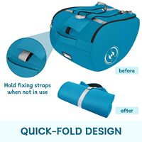 Sac de transport pour poussette compatible avec les sièges auto Doona et plus encore, avec fermeture éclair verrouillable, sac à dos de rangement pliable