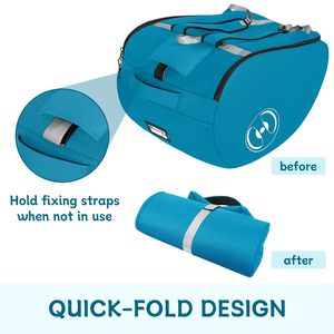 Sac de transport pour <span class=keywords><strong>poussette</strong></span> compatible avec les sièges <span class=keywords><strong>auto</strong></span> <span class=keywords><strong>Doona</strong></span> et plus encore, avec fermeture éclair verrouillable, sac à dos de rangement pliable - Product Image 3