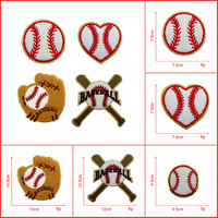 En gros Personnalisé Gameday Baseball Volleyball Basketball Chenille Broderie Fer Sur Écusson