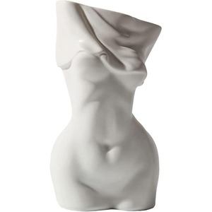 Hiện đại sáng tạo sexy nữ điêu khắc gốm Tabletop Vase trang trí nội thất phòng khách đồ nội thất với Flower Vase & Chậu gốm - Product Image 1