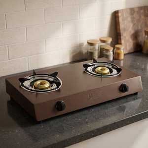 <b>Portable</b> Dual Burner Gas Cooktop Flameout Protection Electronic Ignition Stainless Steel Surface Easy Clean Household Outdoor - Product Image 1
