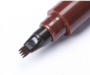 Stylo et crayon à barbe 4 pointes, rehausseur de poils, hydratant, anti-chute, outils de coloration et de modelage pour moustache et sourcils - Product Image 4