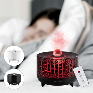 Portable <b>Humidifier</b> Ultrasonic Flame Aromatherapy <b>Diffuser</b> 150*150*110mm with 2H 8H Auto Timer - Product Image 4