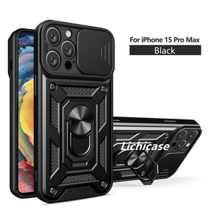 Lichicase nhiệm vụ nặng nề từ hấp phụ điện thoại di động bìa cho ZTE Blade V50 thông minh 4G Chống sốc Armor trường hợp khó khăn - Product Image 1