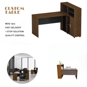 Postazione di Lavoro in Legno per Ufficio, Scrivania con Divisori, Layout Moderno Multi-Utente, Gestione Cavi Durevole, per <span class=keywords><strong>Uffici</strong></span> <span class=keywords><strong>Commerciali</strong></span> - Product Image 1