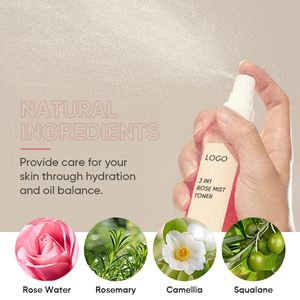 Vegan Skincare Camellia антиоксидантный двухслойный сглаживающий туман для лица 3 в 1 Розовый туман Тонер для гидратации и масляного баланса - Product Image 2