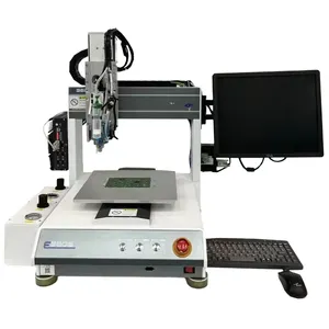 Distributeur de colle automatique à 3 axes pour ordinateur de bureau ccd visual pcb led lcd haut-parleur de voiture résine époxy adhésif cnc machine de distribution robot