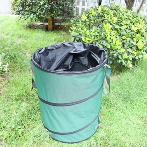 Bokor Reusable Oxford Material Collapsible Trash Bag Pop-up <b>Leaf</b> Bag for Camping and Patio Square Garden Waste Packaged - Product Image 2