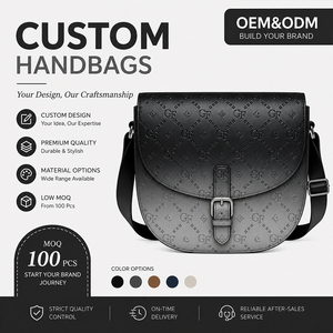 Gradient <b>Men</b> Custom Logo <b>Shoulder</b> <b>Bag</b> Embossed PU Leather Crossbody Messenger <b>Bag</b> with Buckle Flap Casual Daily Carry OEM - Product Image 1