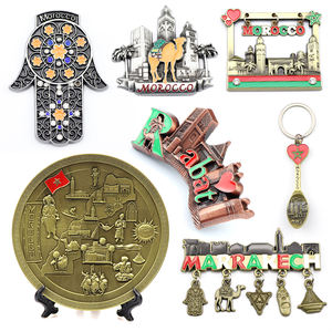 Herstellung von individuell gestalteten marokkanischen Touristen-<span class=keywords><strong>Souvenir</strong></span>-Tellern, Metall-Schlüsselanhängern und Kühlschrankmagneten als Dekoration - Product Image 1