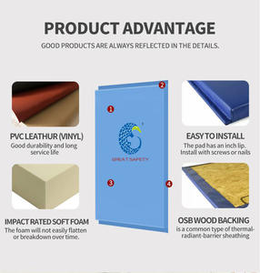 Paneles <span class=keywords><strong>de</strong></span> Pared Económicos <span class=keywords><strong>de</strong></span> Buena Calidad, <span class=keywords><strong>Material</strong></span> Protector para Paredes, Tapetes para Gimnasios y Estadios - Product Image 3