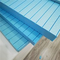 Panneau isolant thermique en mousse XPS bleue, feuille de polystyrène extrudé pour murs extérieurs et toitures