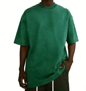 T-shirt personnalisé en coton 100% blanc uni de haute qualité 250GSM, broderie imprimée, coupe oversize, vente en gros - Product Image 2